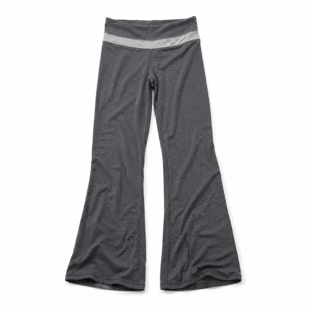 Lululemon Groove Pant Heathered Charcoal Grey Flare Leg Yoga Pants Size 6